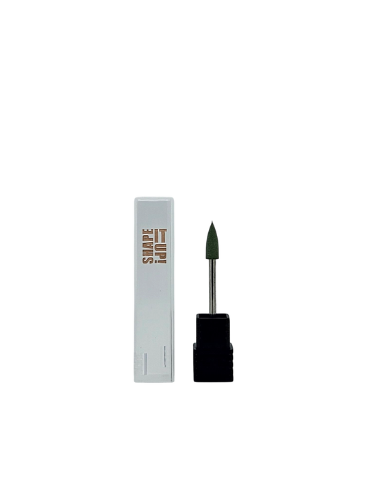 Shape It Up Silicone Polishing Milling Bit Cone Medium Green