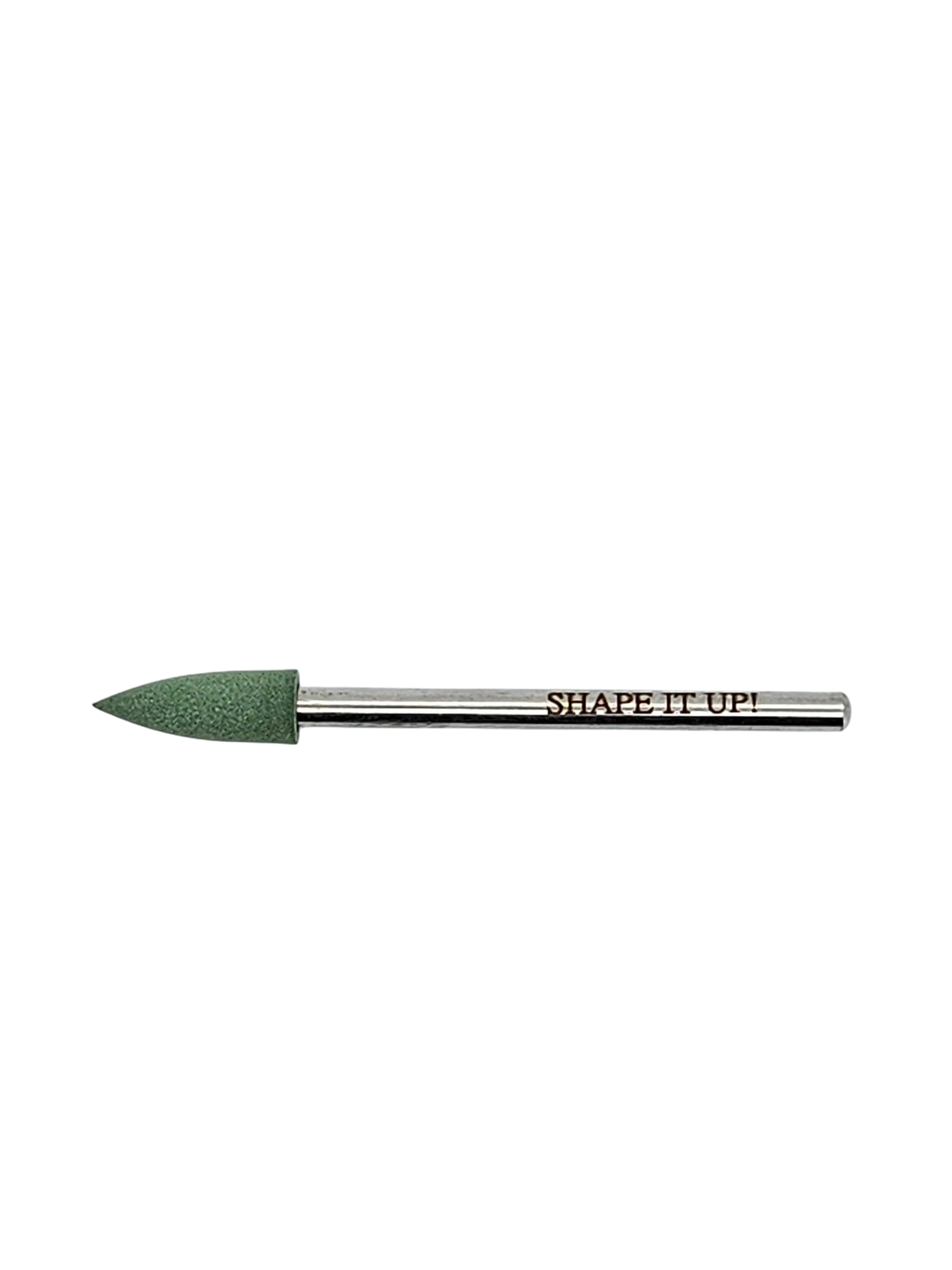 Shape It Up Silicone Polishing Milling Bit Cone Medium Green