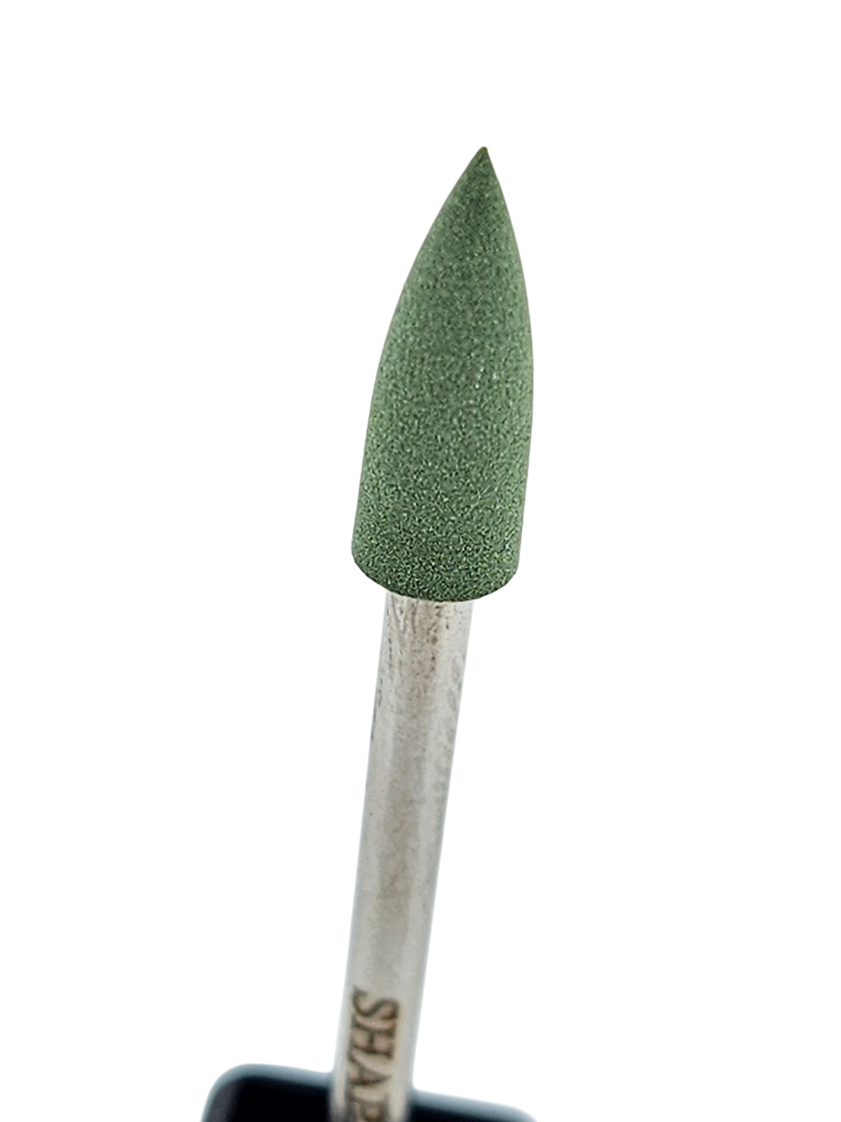 Shape It Up Silicone Polishing Milling Bit Cone Medium Green