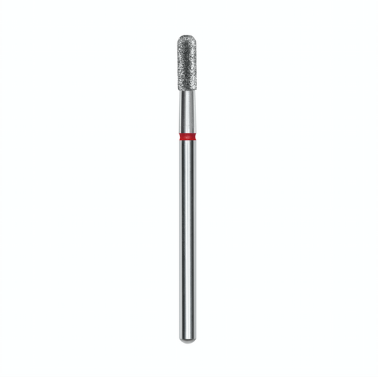 Staleks Diamond Bit Rounded Cylinder Red 2.3mm (Manicure Pedicure) (FA30R023/6.5K)