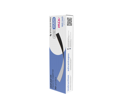Staleks Pro Expert 22 PapmAm Straight File 50 pcs (DFCEMix-22-180/240)