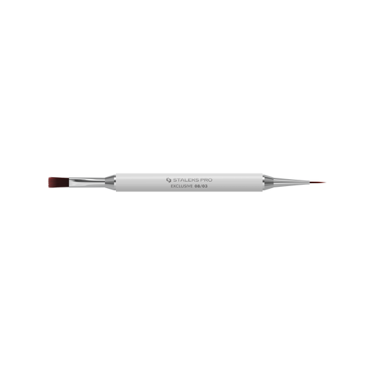 Staleks Exclusive Liner & Gel Penseel Dubbelzijdig 10 mm & 10 mm (NBX-08/03)