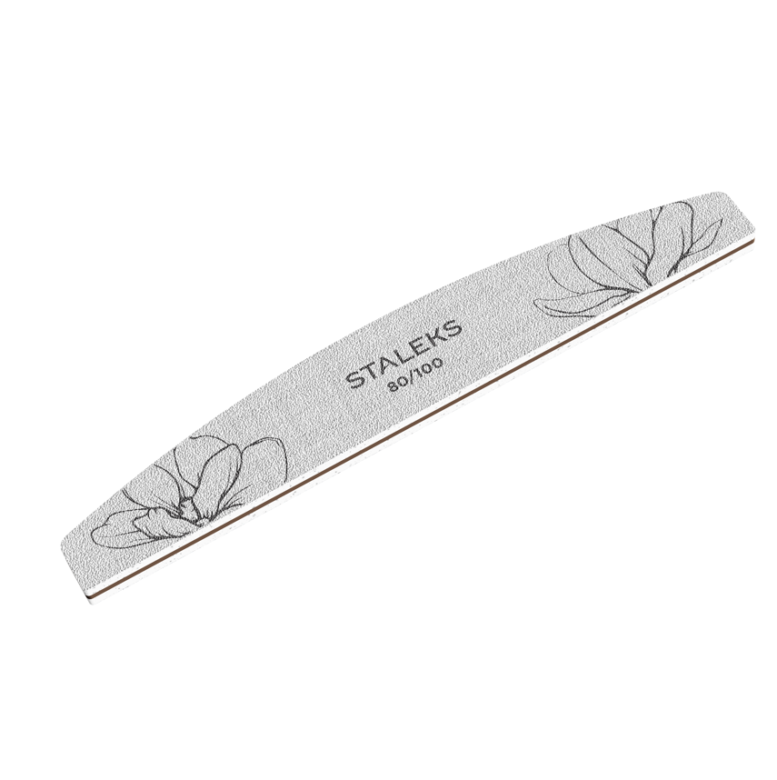 Staleks Half Moon Mineral File Expert 40 80/100 Grit (NFE-40-80/100)