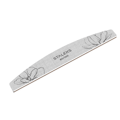 Staleks Half Moon Mineral File Expert 40 80/100 Grit (NFE-40-80/100)