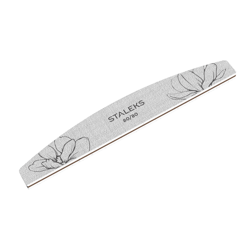 Staleks Half Moon Mineral File Expert 40 80/80 Grit (NFE-40-80/80)