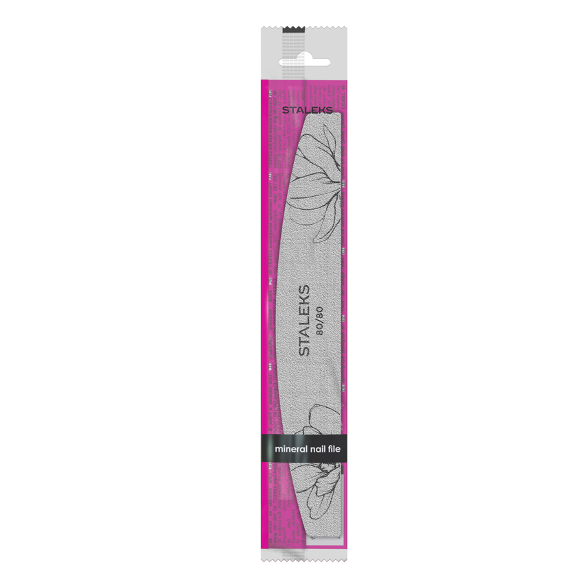 Staleks Half Moon Mineral File Expert 40 80/80 Grit (NFE-40-80/80)