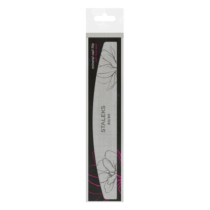 Staleks Half Moon Mineral File Expert 40 80/80 Grit (NFE-40-80/80)