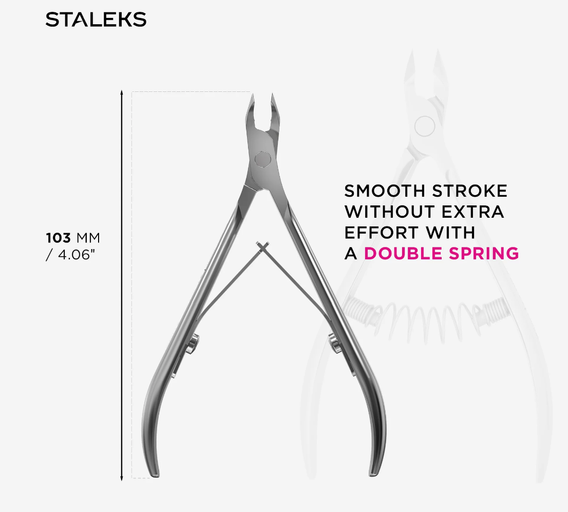 Staleks Professionele Nagelriemtang Expert 92 3 mm Quarter Jaw (NE-92-3)