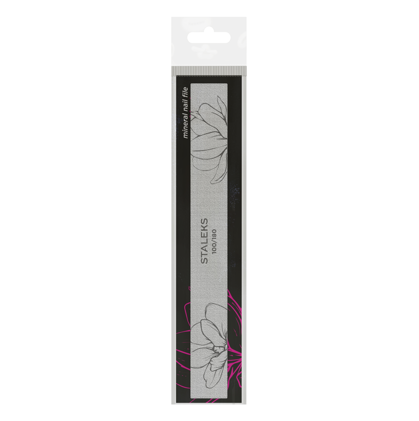 Staleks Straight Mineral Nail File Expert 20 100/180 Grit (NFE-20-100/180)