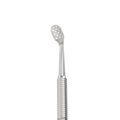 Staleks Double-Sided Cosmetic Uno & Oval With Holes Spoon Expert 20 Type 1 (ZE-20/1)