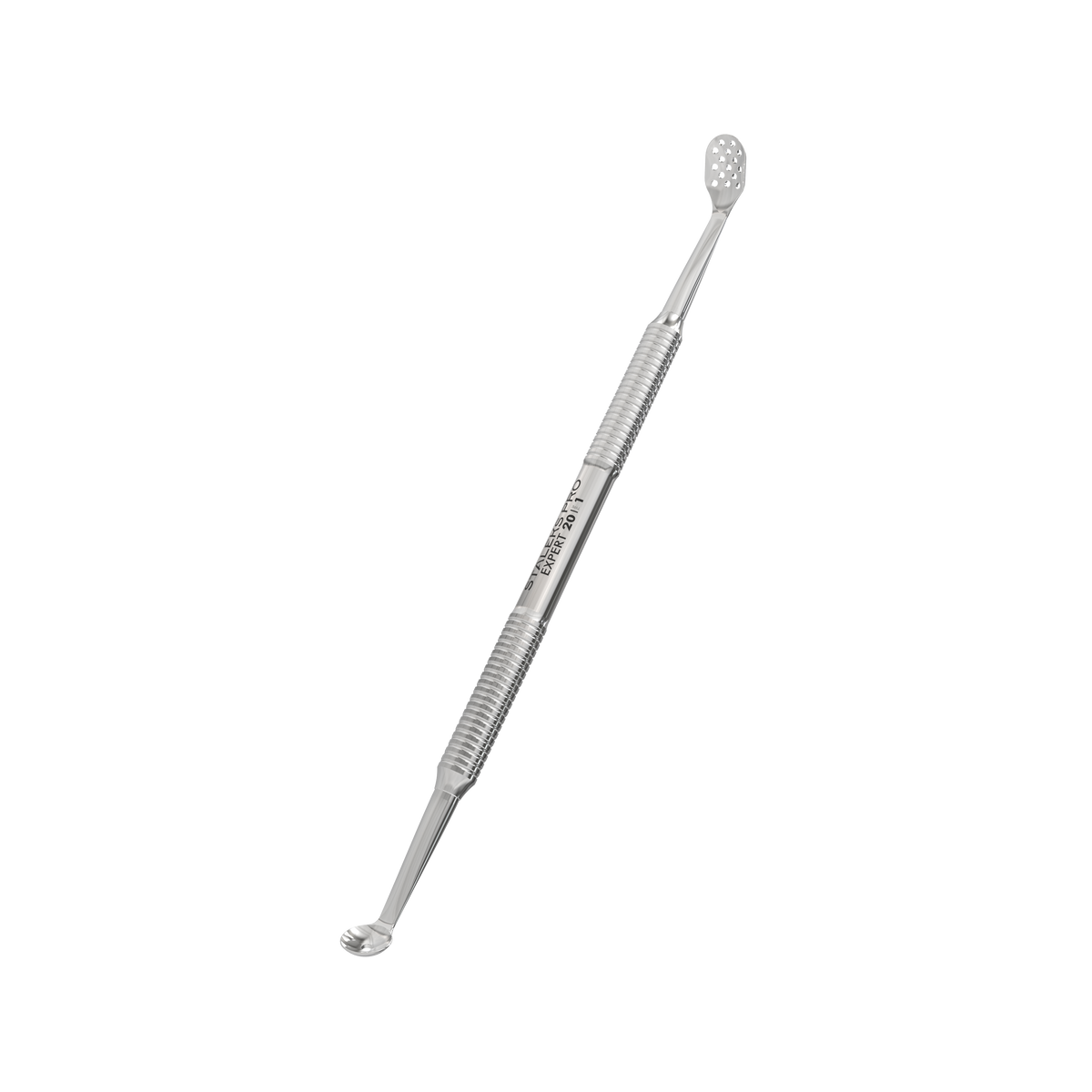 Staleks Double-Sided Cosmetic Uno & Oval With Holes Spoon Expert 20 Type 1 (ZE-20/1)