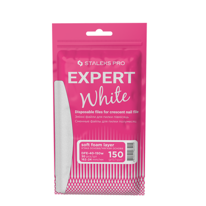 Staleks Pro Expert 40 Disposable Files Half Moon With Foam 30 pcs (DFE-40 series)