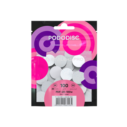 Staleks Refill Pads For Pododisc M White (50 pc) (PDF-20 Series)