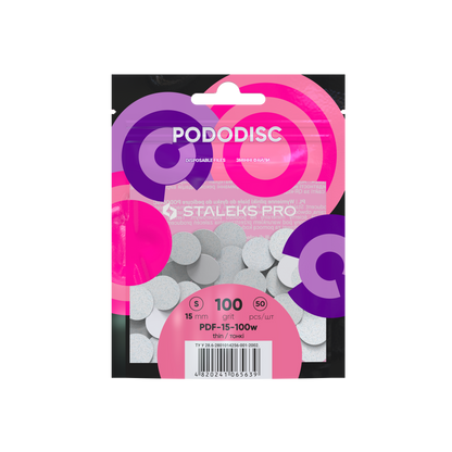 Staleks Refill Pads For Pododisc S White (50 pc) (PDF-15 Series)