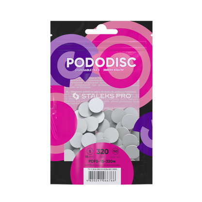 Staleks Soft Base Refill Pads For Pododisc S White (50 pc) (PDFS-15 Series)