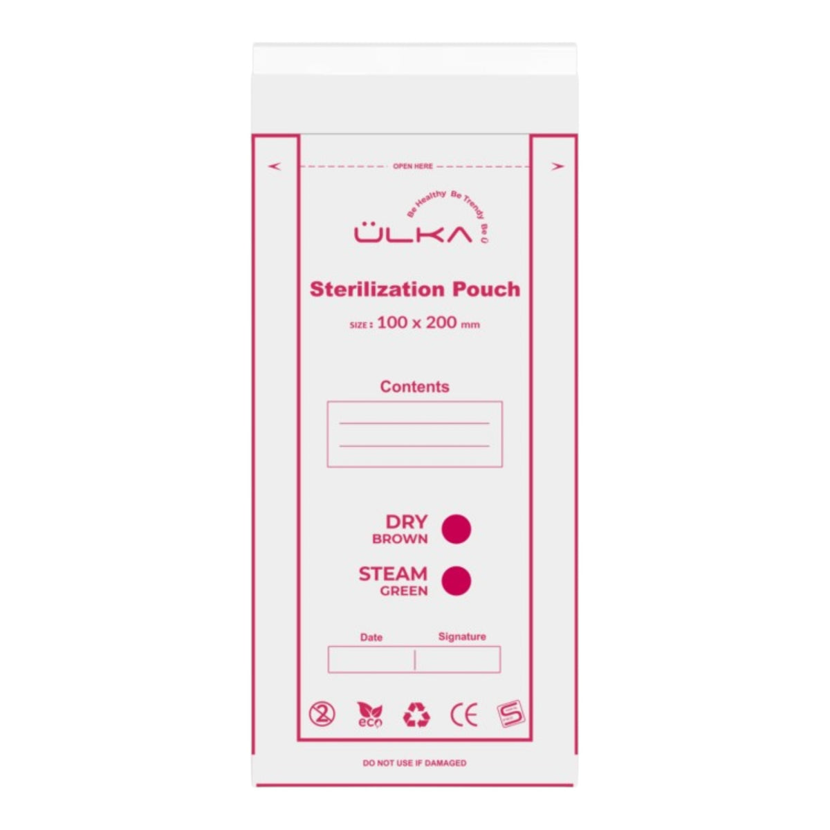 Ulka Sterilization Pouches (100x200 mm)