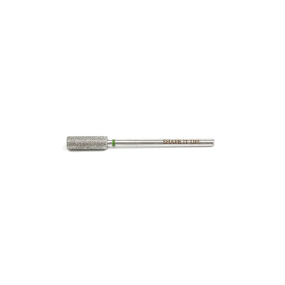 Shape It Up Diamond Frees Bit Long Wide Cylinder Flat Top 4.0 mm Green (Manicure Pedicure)