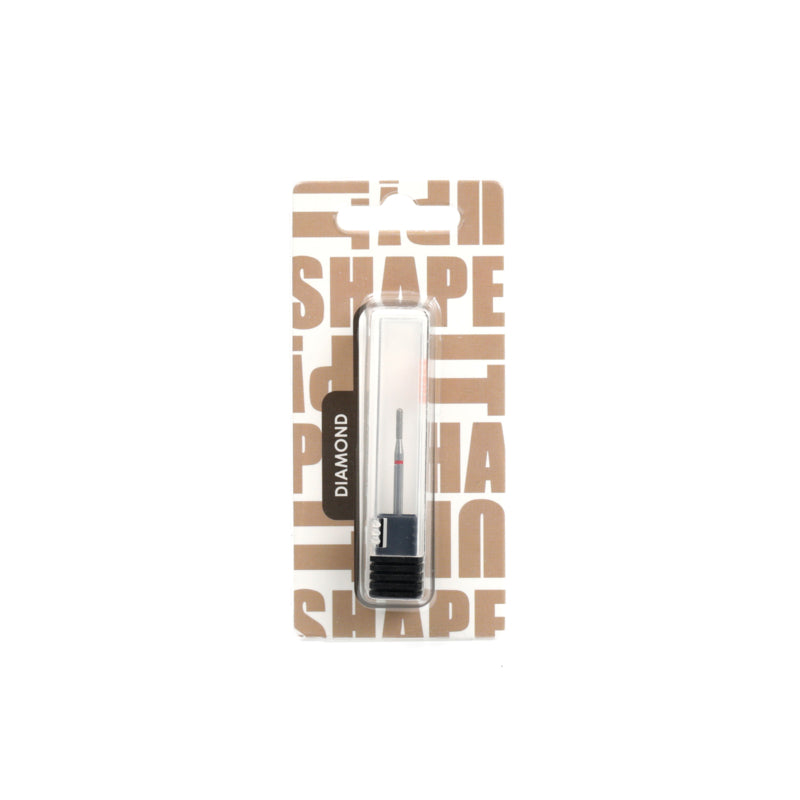 Shape It Up Diamond Milling Bit Small Cylinder Rounded 1.6mm Red (Manicure Pedicure)