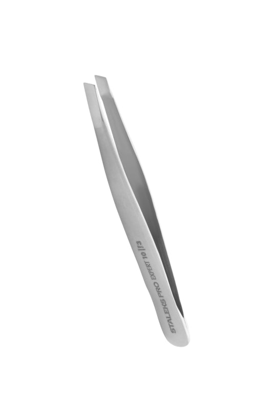 Staleks Pro Eyebrow Tweezers Expert 10 Type 3 Wide Slanted (TE-10/3)