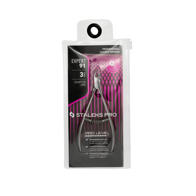 Staleks Professional Cuticle Nippers Expert 91 3 mm Quarter Jaw (NE-91-3)