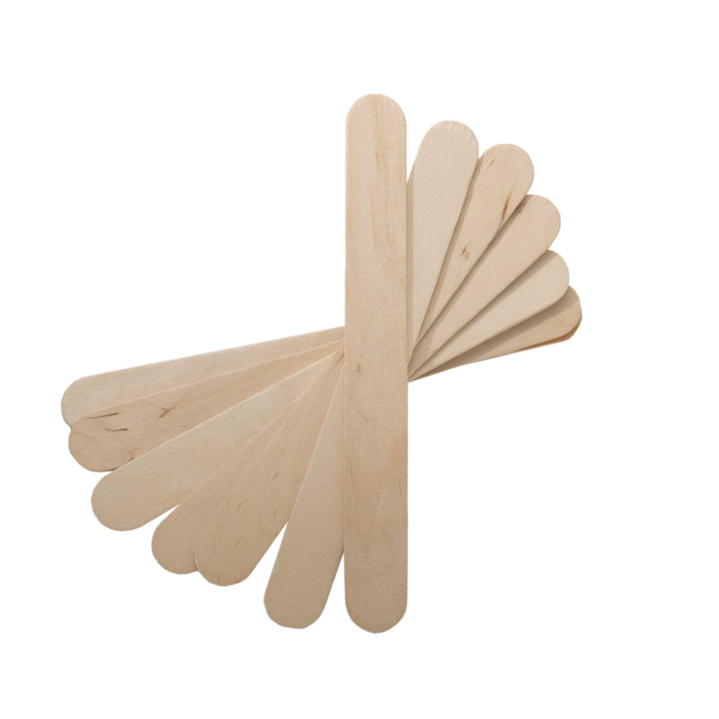 Staleks Pro Expert Wooden Wax Applicator Stick Narrow 114x10cm 100 Pieces (DSW-30)
