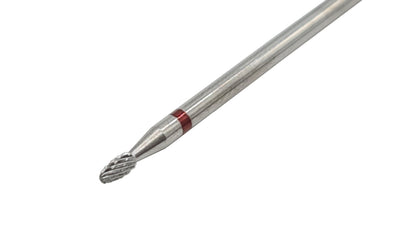 Shape It Up Frees Bit Carbide Bullet Cuticle Clean Bit Red (Manicure Pedicure)