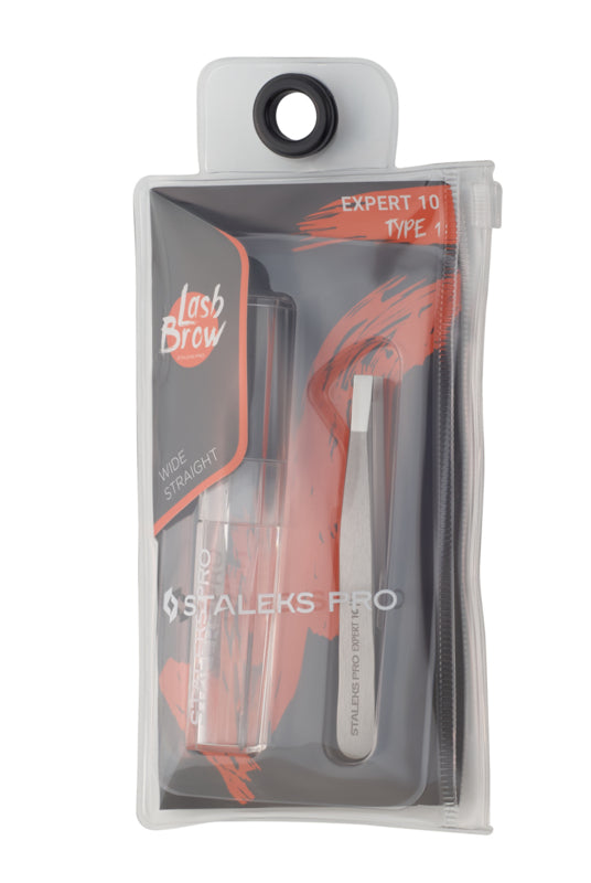 Staleks Pro Eyebrow Tweezers Expert 10 Type 1 Wide Straight (TE-10/1)