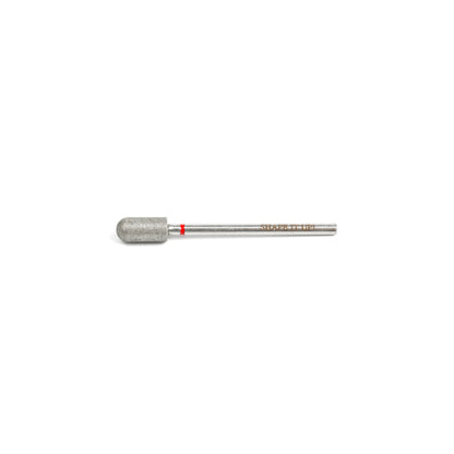 Shape It Up Diamond Frees Bit Wide Cylinder Rounded 5.0 mm Red (Manicure Pedicure)