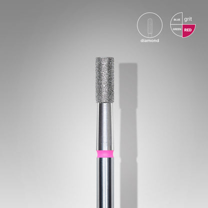 Staleks Diamond Bit Cylinder Red 2.5mm (Manicure Pedicure) (FA20R025/6)