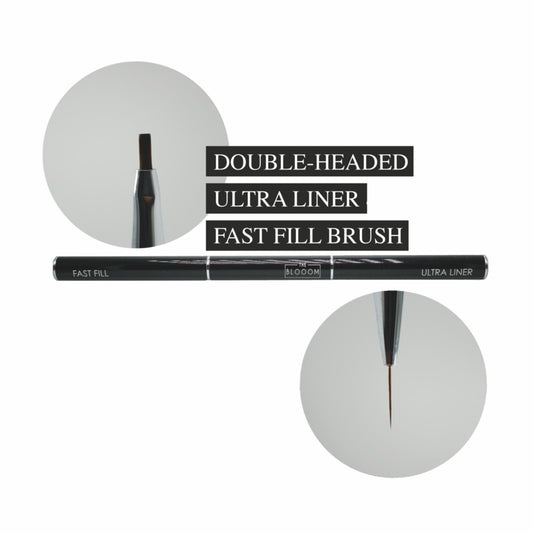 De Blooom Double Headed ULTRA LINER & FAST FILL Brush