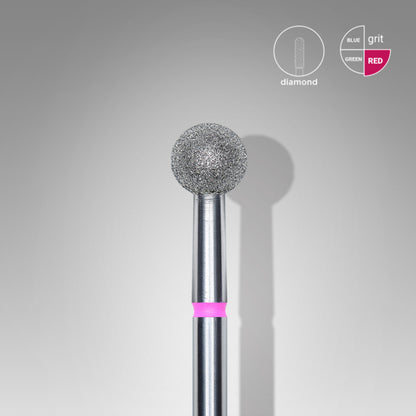 Staleks Diamond Bit Ball Red 5.0mm (Manicure Pedicure) (FA01R050K)