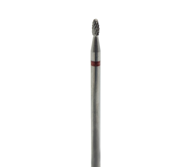 Shape It Up Frees Bit Carbide Bullet Cuticle Clean Bit Red (Manicure Pedicure)