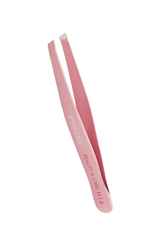 Staleks Eyebrow Tweezers Beauty & Care 11 Type 3 Wide Slanted (TBC-11/3)
