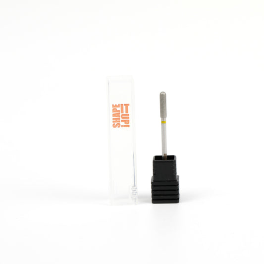 Shape It Up Diamond Frees Bit Long Cylinder Rounded 3.0 mm Yellow (Manicure Pedicure)