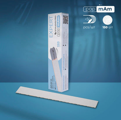Staleks Pro Expert 22 PapmAm Straight File White 50 pcs (DFCE-22 series)