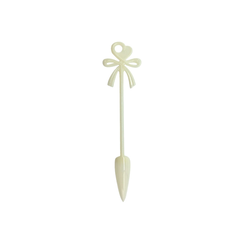 Shape It Up Color Pop Ring Stiletto Bow Nail Tips 24 Pieces
