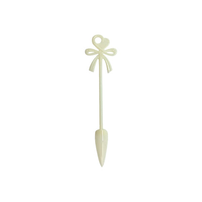 Shape It Up Color Pop Ring Stiletto Bow Nail Tips 24 Pieces