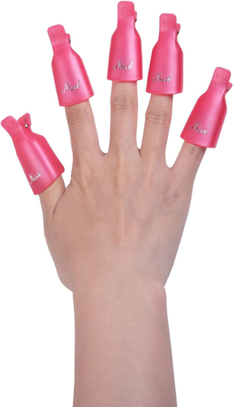 Shape It Up Soak Off Gel Polish Clips Pink 10 Pieces