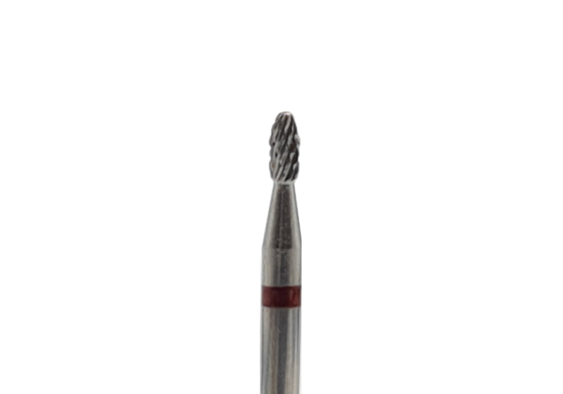 Shape It Up Frees Bit Carbide Bullet Cuticle Clean Bit Red (Manicure Pedicure)