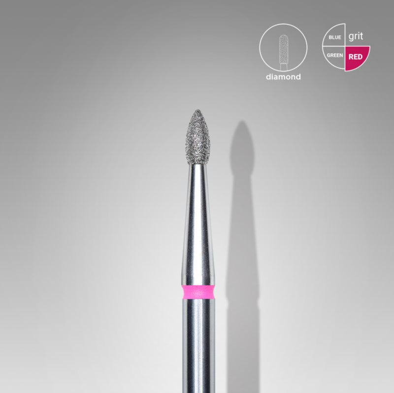 Staleks Diamond Bit Flame XS Red 1.8mm (Manicure Pedicure) (FA60R018/4K)